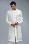 Ivory 3 piece Indo-western set