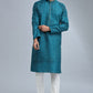 Teal Sequin Kurta Set