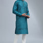 Teal Sequin Kurta Set