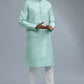 Sea Foam Embroidered Kurta Set