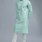 Sea Foam Embroidered Kurta Set