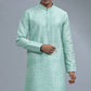 Sea Foam Embroidered Kurta Set