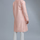 Peach Embroidered Kurta Set