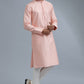 Peach Embroidered Kurta Set