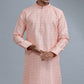 Peach Embroidered Kurta Set