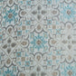 Blue Self-Pattern Print Nehru Jacket