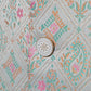 Cream & Pink Patterned Nehru Jacket