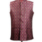 Red Printed Nehru Jacket