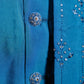 Feroze Blue Mirror Work Indo-Western
