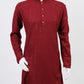 Cherry Red Chikankari Embroidered Kurta Set