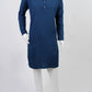 Electric Blue Chikankari Embroidered Kurta Set