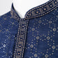 Navy Blue Sequence Embroidered Kurta Set