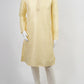 Yellow Jacquard Kurta Set