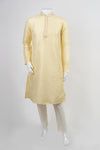 Yellow Jacquard Kurta Set