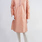 Salmon Pink Self-print Kurta Set