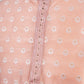 Salmon Pink Self-print Kurta Set