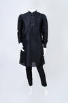 Black Plain Kurta Set