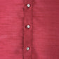 Red Plain Kurta Set