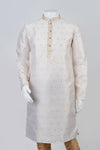 Cream Designed Kurta Set