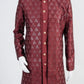 Maroon 3 Piece Indo-Western Set