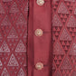 Maroon 3 Piece Indo-Western Set