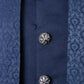 Sapphire Blue Patterned Indo-Western