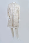 Warm White Embroidered Sherwani