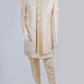 Contemporary Creme Sequined Indo-Western Set