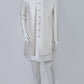 Ivory White Sequin Indo-Western Set