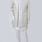 Antique White  Embroidered Sherwani Set