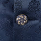 Midnight Blue Floral Patterned Sherwani