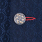 Royal Blue Patterned Sherwani Set