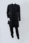 Black Mirrorwork Indo-Western Set