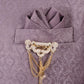 Lilac Purple Patterned Indo-Western Set