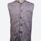 Lilac Embroidered Nehru Jacket